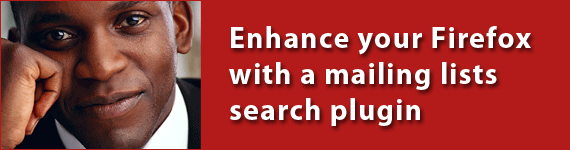 Enhance Firefox with a search plugin for mailing lists research